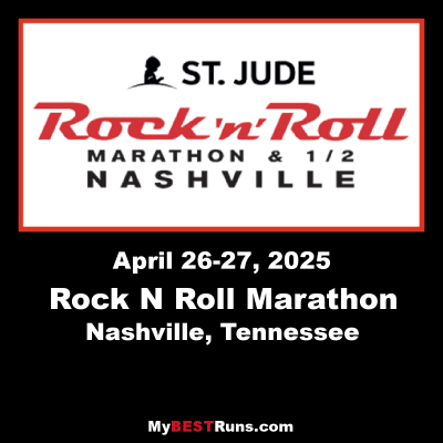 St. Jude Rock N Roll Nashville Marathon & 1/2 Marathon