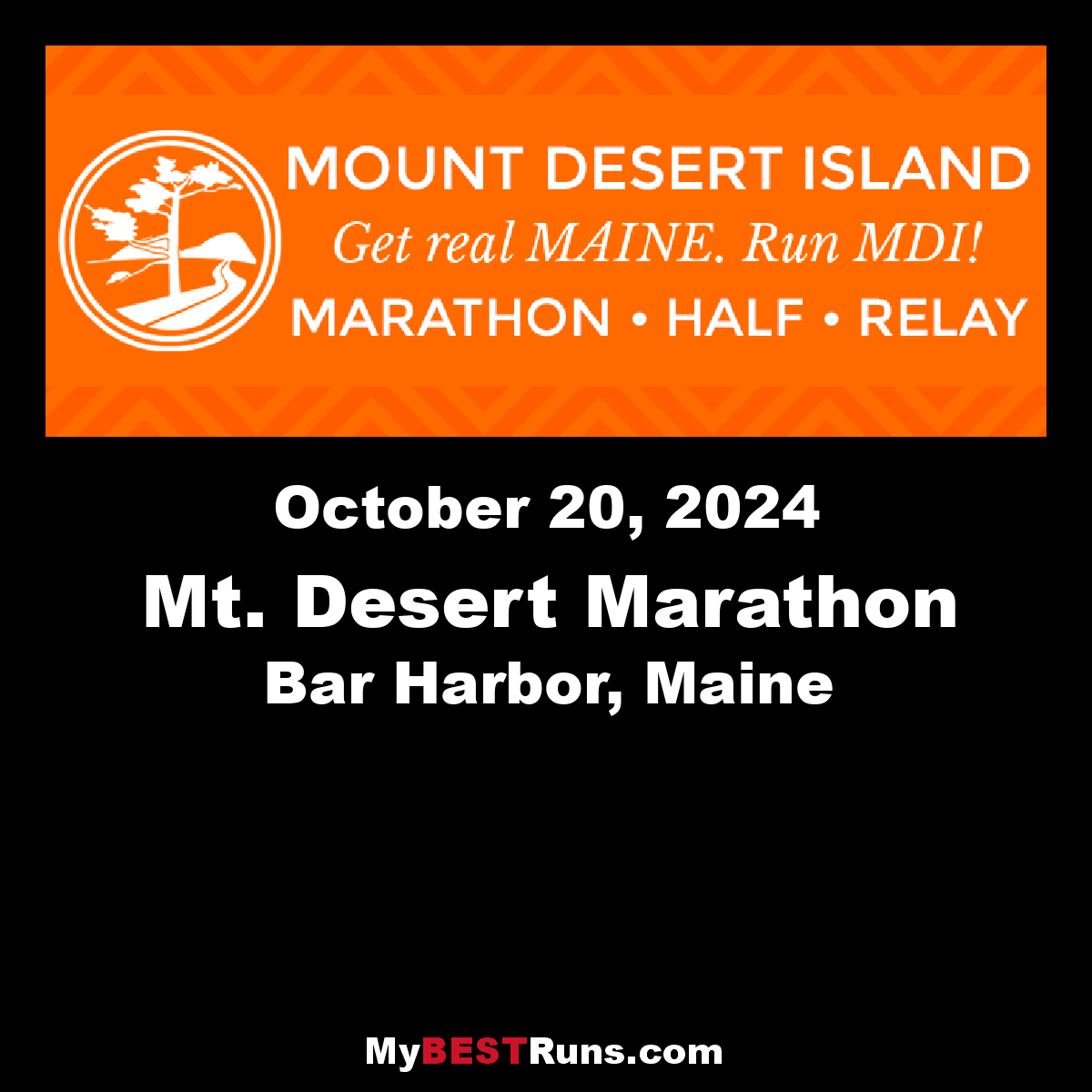 Mount Desert Island Marathon - Bar Harbor, Maine - 10/18/2020 - My BEST