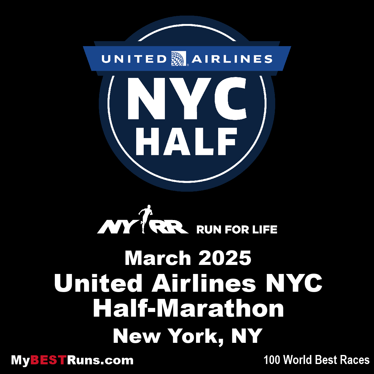 United Airlines NYC Half-Marathon Race Results - New York, NY - 3/20/2022 - My BEST Runs - Worlds Best Road Races