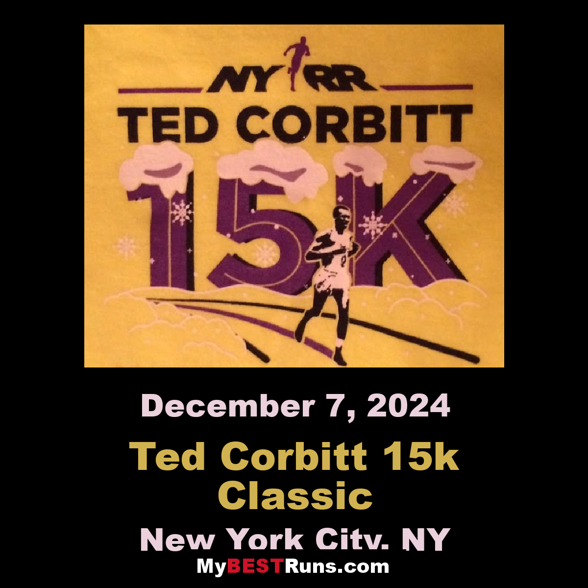 Ted Corbitt 15k Classic New York City, NY 12/7/2019 My BEST Runs