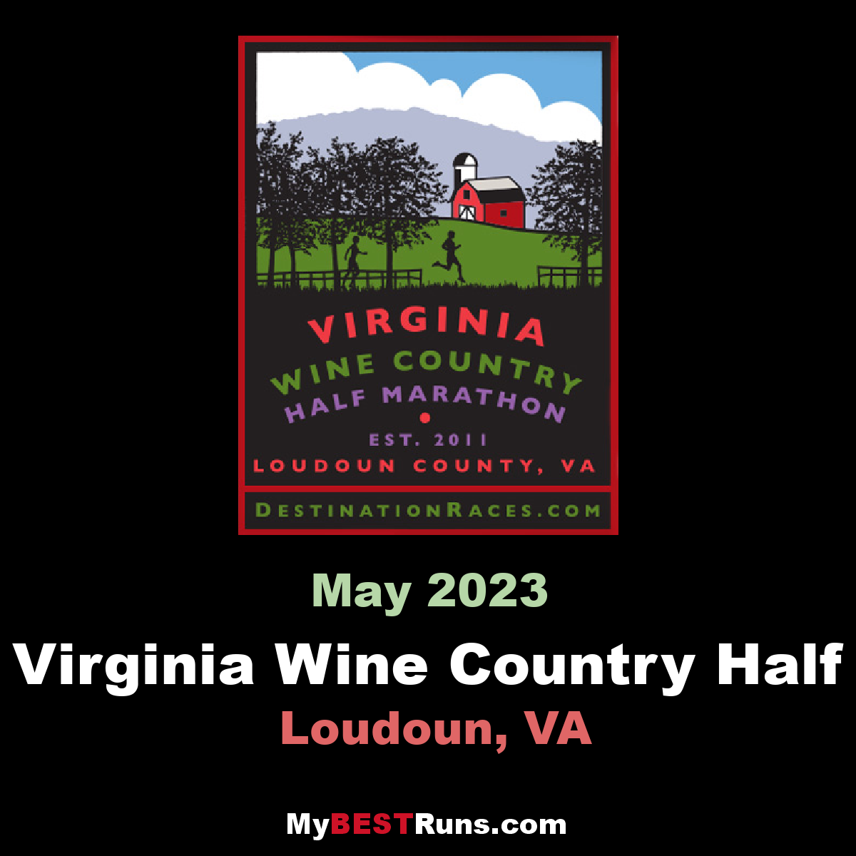 Virginia Wine Country Half Marathon Loudoun, VA 5/30/2020 My BEST
