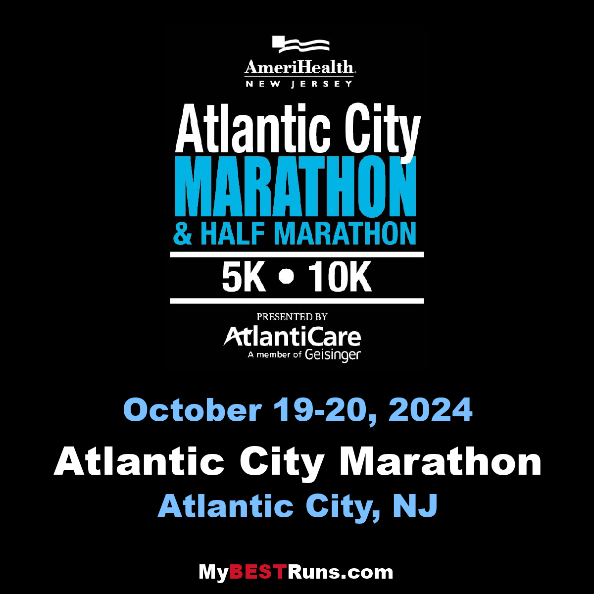Atlantic City Marathon Atlantic City, NJ 10/18/2020 My BEST Runs