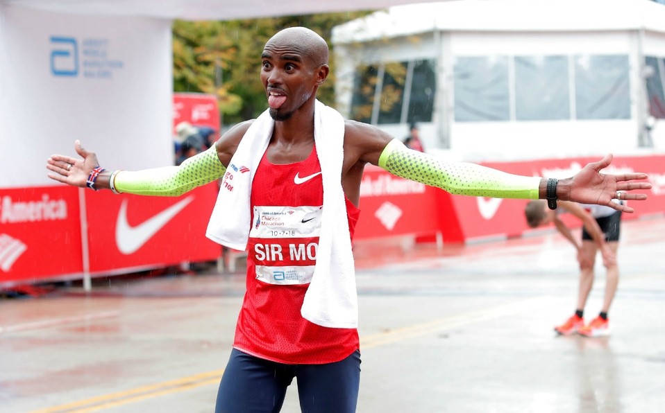 British distance-running great Mo Farah has withdrawn from next month's Big Half race in London with an achilles injury, organizers announced on Wednesday
