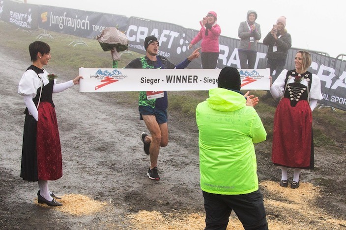 Great Britain mountain runner Robbie Simpson again wins the Jungfrau Marathon