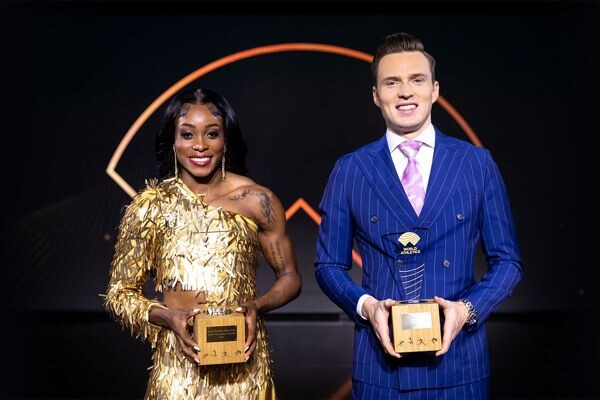 Olympic champs Elaine Thompson-Herah of Jamaica and Karsten Warholm of Norway have been named the World Athletes of the Year at the World Athletics Awards 2021