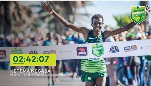 EthiopiaÂ´s Ketema Negasa sets menâ€™s 50K world record with 2:42:07 run in South Africa