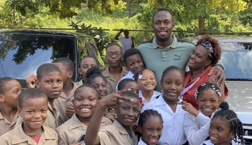 Usain Bolt says that, the best thing about his life is being able to give back, as he donates 150 laptops to schools 