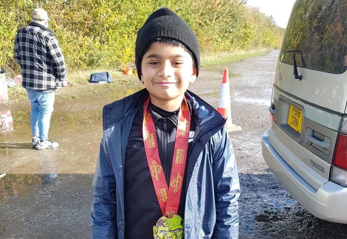 Aspiring Olympian, 10, Ayrton Alemao runs 9km a day to train for London Marathon