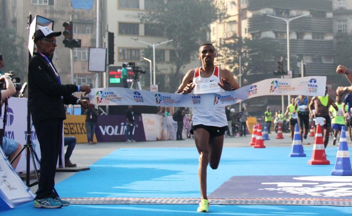 Ethiopian double triumph at the Tata Mumbai Marathon 