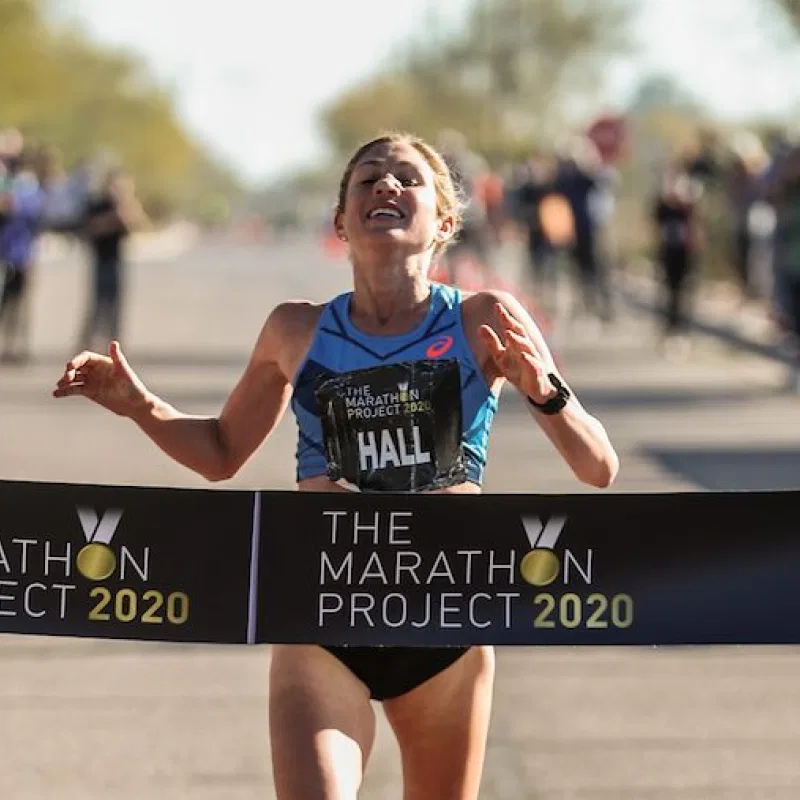 Sarah Hall ran the second fastest time for the marathon at the Marathon Project 