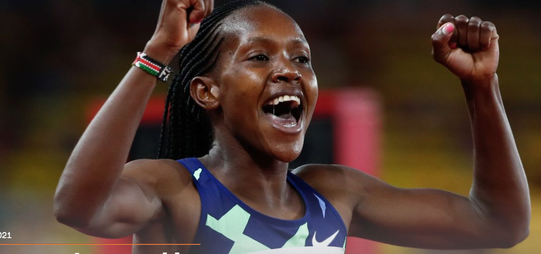 Kipyegon cruises to Kenyan 1500m record in Monaco