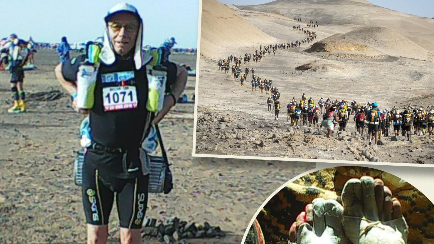73-Year-Old Bill Mitchell heard that the 156 mile MdS was harder than they thought it would be?