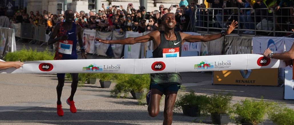 Course Records were broken in Lisbon on Sunday