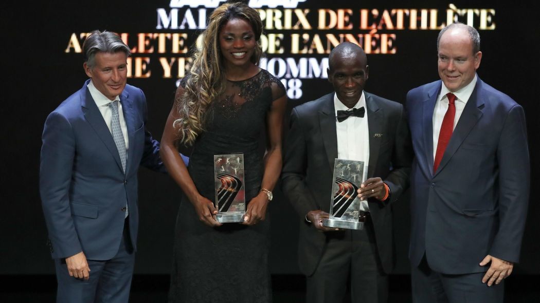 Eliud Kipchoge and Caterine Ibarguen were named World Athletes of the Year at the IAAF Awards
