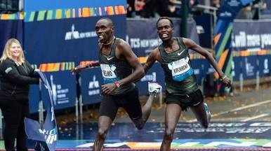 Kenyan-born American runner Paul Chelimo wins his first USA road title this morning in New York