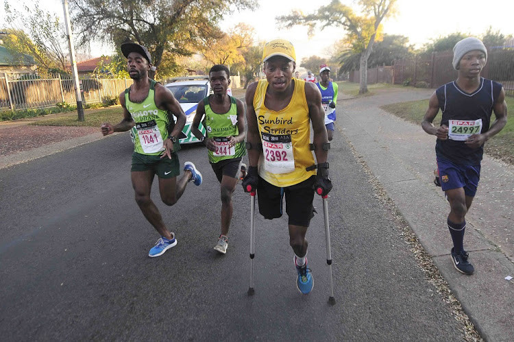 Xolani Luvuno finishes the Comrades Marathon and says running has turned his life around after losing one leg 
