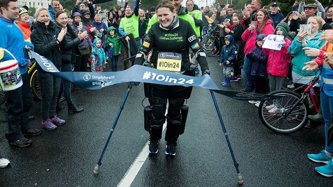 Claire Lomas wants to finish the Greater Manchester Marathon in 10 days