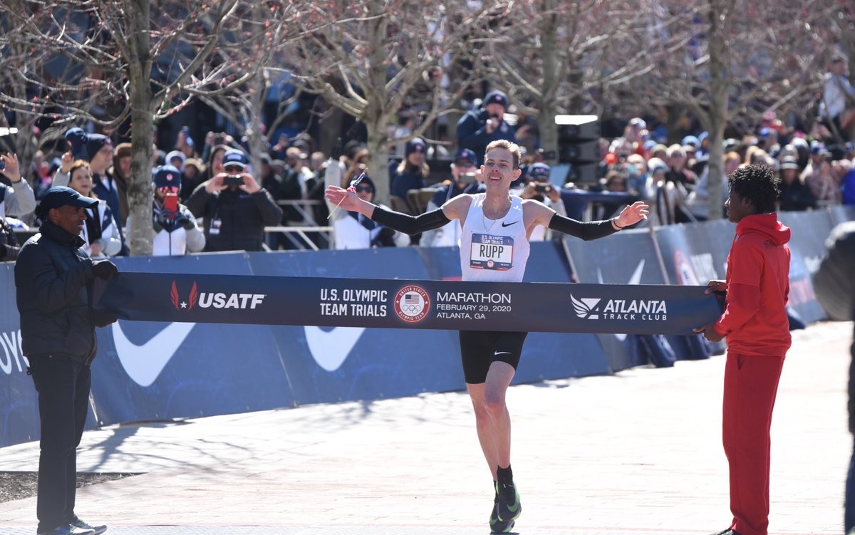 Galen Rupp won the U.S. Olympic Marathon Trials for a second straight time 
