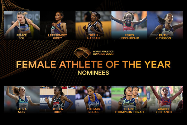 Finalists for Female Athlete of the Year 2020