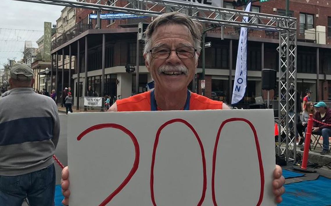 Veteran runner Jeff Johnston reaches another marathon milestone, completes 200th race, has no plans to stop