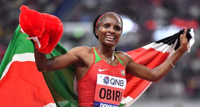 Hellen Obiri will experience the next-best thing when she takes to the start line for the 3000m at the Wanda Diamond League meeting in Doha on Friday