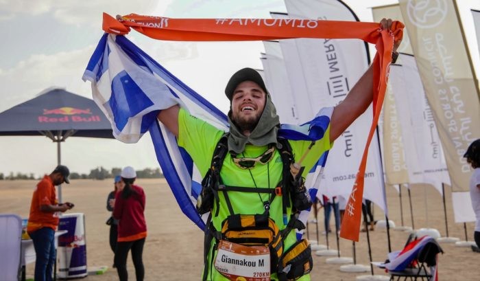 Marios Giannakou from Greece was the youngest finisher in one of the most difficult races in the world at Al Marmoom