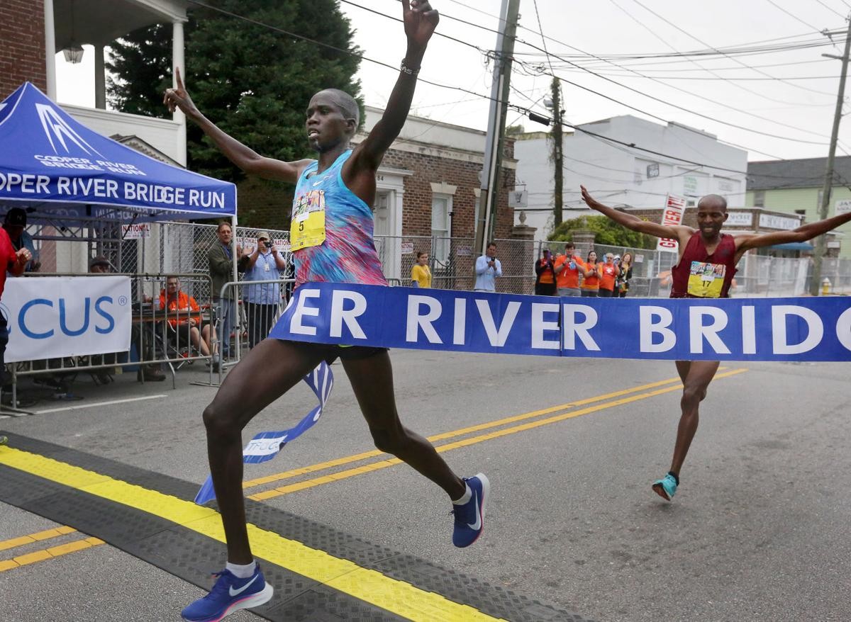 Elite runners Silas Kipruto and Monicah Nigige, both from Kenya, won the 42nd Cooper River Bridge Run
