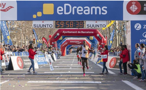 Chumo and Bekere take Barcelona half marathon wins