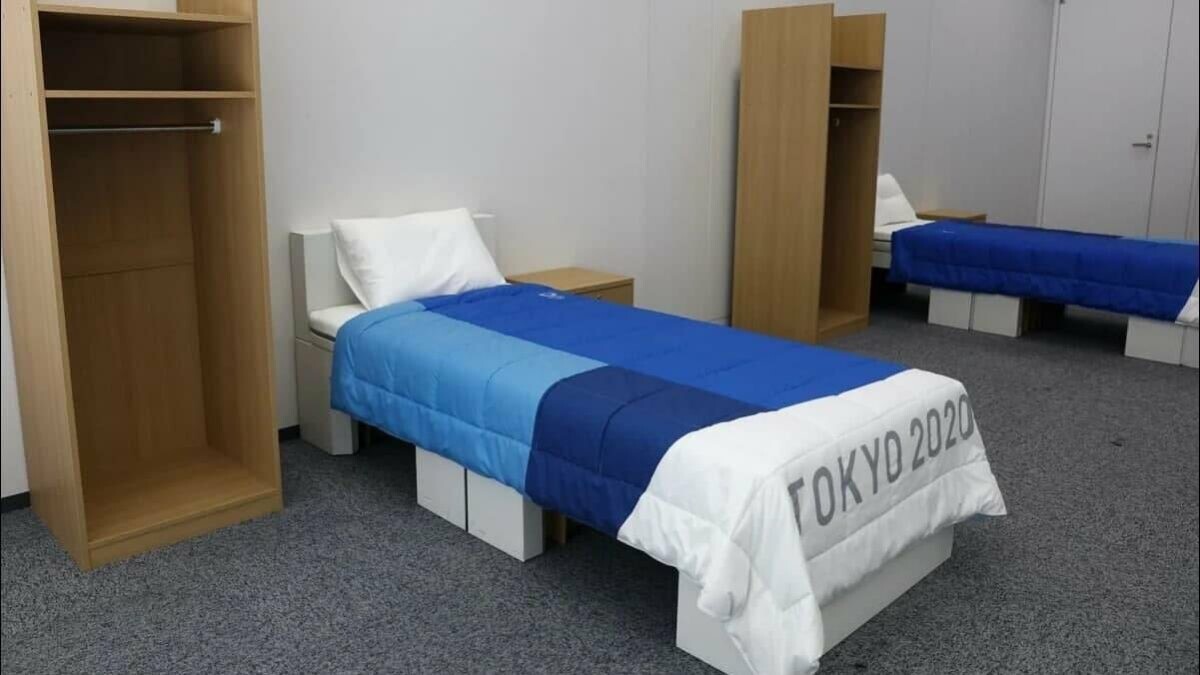 Cardboard beds for athletes to return at Paris 2024 Olympics Running