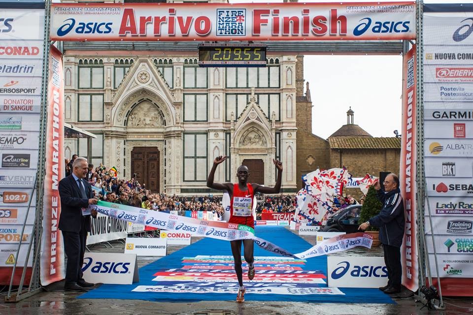 Kenyaâ€™s Asbel Kipsang and Tefera Dinknesh Mekash from Ethiopia are the favorites at the Asics Firenze Marathon