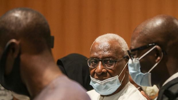 A French court sentenced former IAAF president Lamine Diack to 2 years in prison 