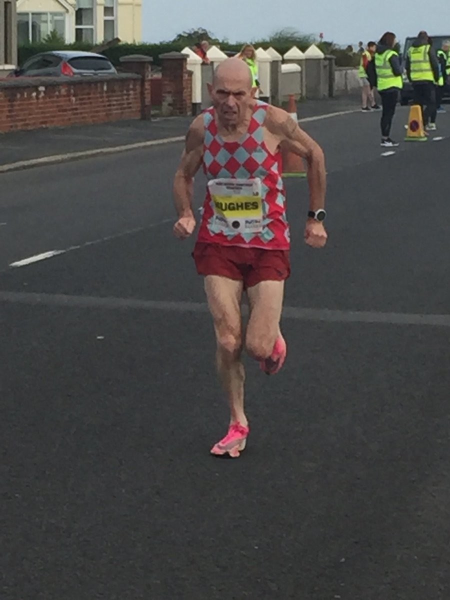 Tommy Hughes sets half marathon world record for M60