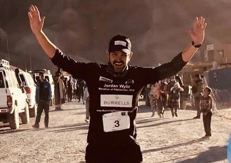 British soldier Jordan Wylie completes marathon after North Pole run was cancelled