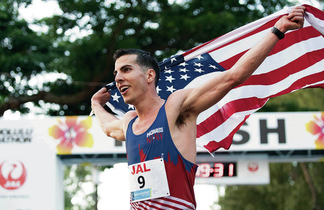Steeplechase Olympian Donn Cabral, made his marathon debut clocking 2:19:16 at Honolulu, finished in fourth place 
