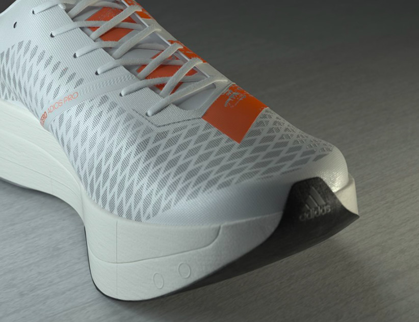 Adidas releases adizero adios Pro, Complete with five carbon-infused rods and LightstrikePRO midsole, this shoe doesn't actually have a carbon plate per se