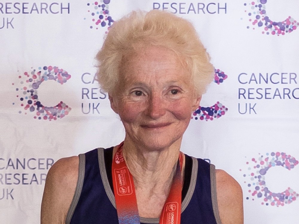 Sue Nicholls, 74, is set to run her ninth London Marathon