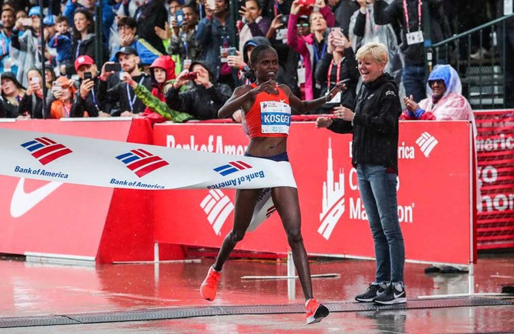 Kenyans Brigid Kosgei and Dickson Chumba, both past champions of Chicago Marathon are set to run again this year
